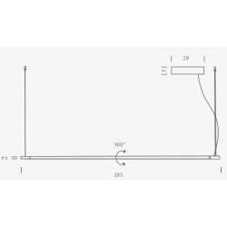 Nemo Linescapes horizontal 200 Hanging lamp