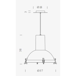 Nemo Projecteur 365 IP 54 Hanging lamp
