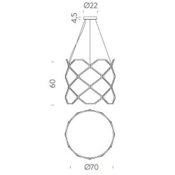 Nemo Titia Hanging lamp