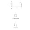 Nemo Tru horizontal down+up Suspension lamp