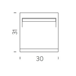 Nemo Borne Béton Petite outdoor IP44 Floor lamp