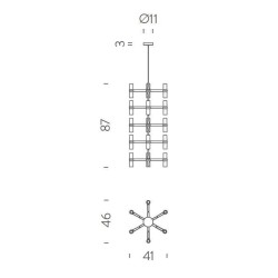 Nemo Crown multi Suspension lamp