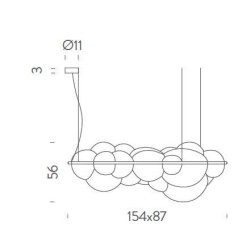 Nemo Nuvola Suspension lamp