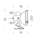 Nemo Projecteur 165 pinza/clip Tafellamp