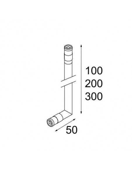 Modular Definitif stick 10cm GE Wandlamp / Plafondlamp