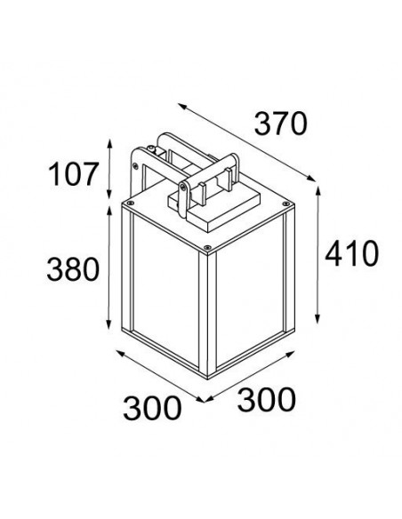 Modular Kabaz wall IP44 E27 Wandlamp