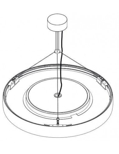 Modular Flat moon suspension kit 4m / 9x0.75 triangle (3 cables)