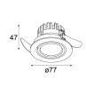 Modular K77 adjustable LED RG Recessed lamp