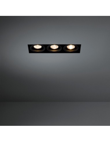 Modular Mini multiple trimless 3x MR16 GE Inbouwlamp