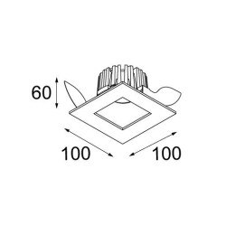 Modular Slide IP55 LED RG Inbouwlamp