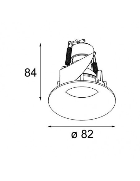 Modular Smart cake 82 GU10 Recessed lamp