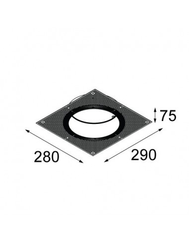 Modular - Gypkit trimless 290x280 - Ø177