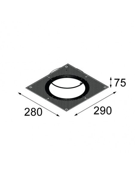 Modular Gypkit trimless 290x280Ø177