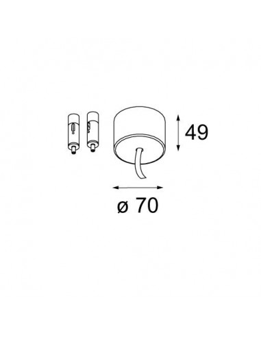 Modular - Twin suspension kit 4m / 5x0.75 (2 cables) zwart structuur