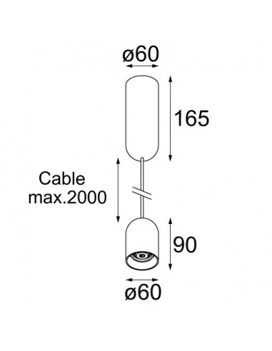 Modular Placebo down LED Hanglamp