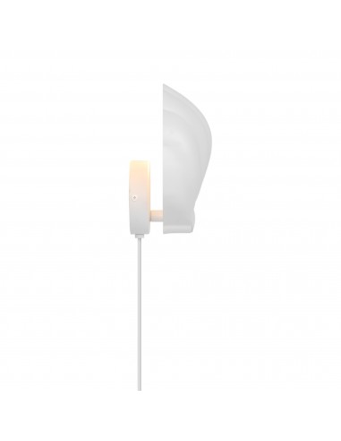 Nordlux Wandlamp Konchi met kabel en stekker, wit