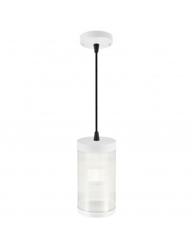 Buiten hanglamp Coupar, Ø 13 cm, wit