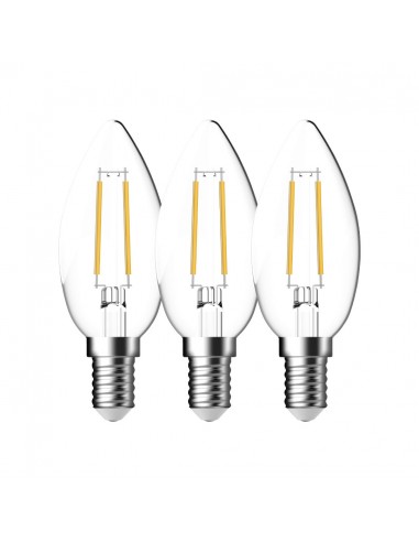 Energetic - Kaars LED lamp - 3 PCS - E14 - 40W - 2700k