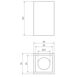 BRICK IN THE WALL Beammeup Square 50 LED 700 lm CRI80 remote driver