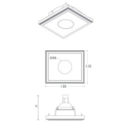 BRICK IN THE WALL Enola 30 IP54 Bathroom LED 600 lm remote driver