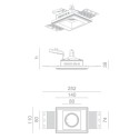 BRICK IN THE WALL Indox 50 Mini IP54 Bathroom LED 500 lm WARMDIM