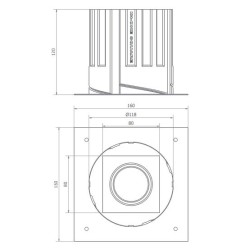 BRICK IN THE WALL Indox R 50 IP54 Outdoor LED 500 lm CRI80 remote driver WARMDIM