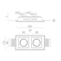 BRICK IN THE WALL Indox 2x50 Mini Es IP54 Bathroom 