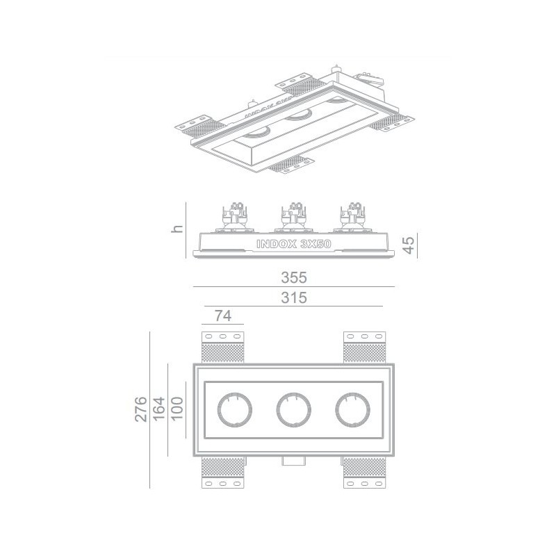 BRICK IN THE WALL Indox 3x50 Es IP20