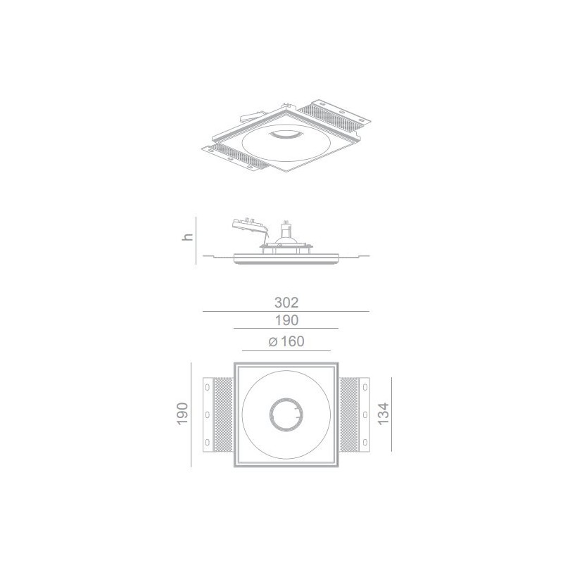BRICK IN THE WALL Level 50 IP54 Bathroom LED 500 lm WARMDIM