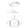 BRICK IN THE WALL Level 50 IP54 Bathroom LED 500 lm WARMDIM