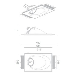 BRICK IN THE WALL Mist 111 IP20 LED 2000 lm CRI80
