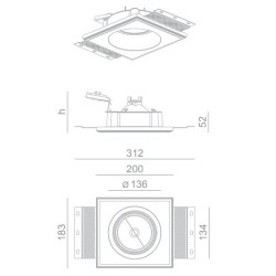 BRICK IN THE WALL Pixo 111 IP20 LED 3000 lm CRI80