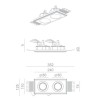BRICK IN THE WALL Pixo 2x50 IP54 Bathroom LED WARMDIM