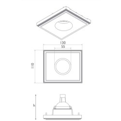 BRICK IN THE WALL Pixo 30 IP54 Outdoor LED 600 lm remote driver
