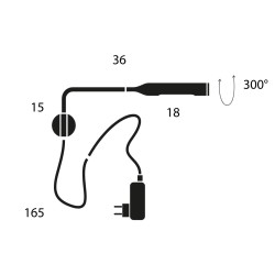 LUMINA FLO WALL (with cable/adaptor) Wall