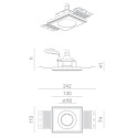 BRICK IN THE WALL Pixo 50 IP54 Bathroom LED WARMDIM
