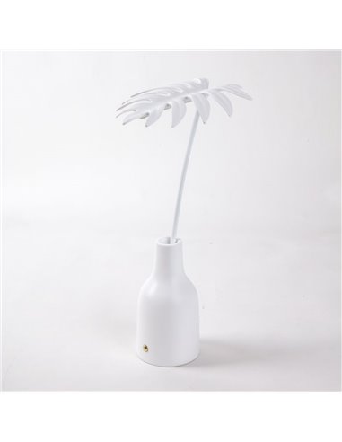 Seletti Leaf tafellamp LED oplaadbaar wit Stellou
