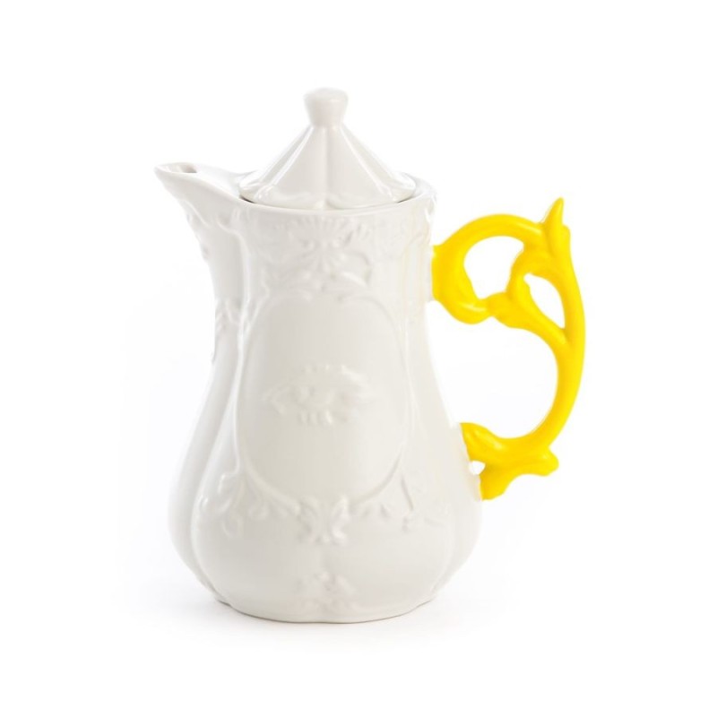 SELETTI I-WARES Theepot ø 13 cm met col. Handvat
