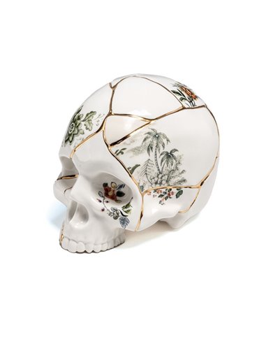 SELETTI KINTSUGI Skull 21 x 15 cm