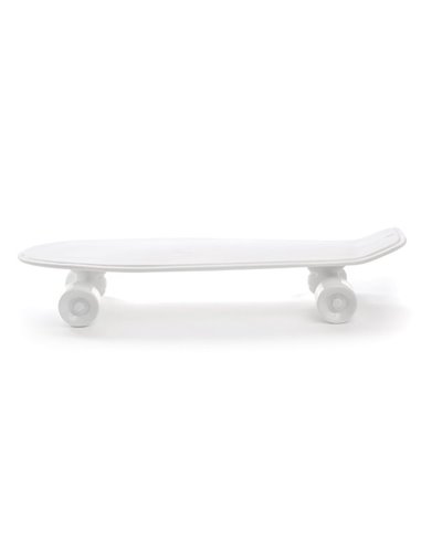 SELETTI Memorabilia porseleinen dienblad skateboard - wit