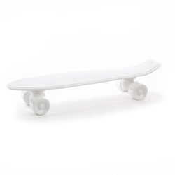 SELETTI MEMORABILIA WHITE AND GOLD 58 x 15 cm - Skateboard