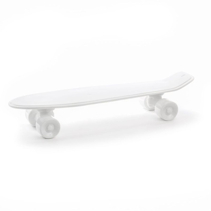SELETTI MEMORABILIA WHITE AND GOLD 58 x 15 cm - Skateboard