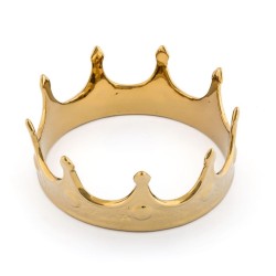 SELETTI MEMORABILIA WHITE AND GOLD ø 18,5 cm - My crown