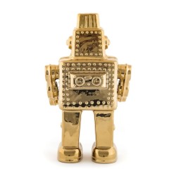 SELETTI MEMORABILIA WHITE AND GOLD 17,4 x 12,4 cm - My robot