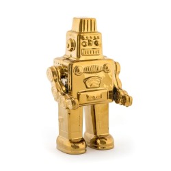 SELETTI MEMORABILIA WHITE AND GOLD 17,4 x 12,4 cm - My robot