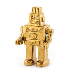 SELETTI MEMORABILIA WHITE AND GOLD 17,4 x 12,4 cm - My robot