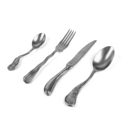 SELETTI DIESEL LIVING-CLASSIC ON ACID Cutlery Set of 4 in stainless steel