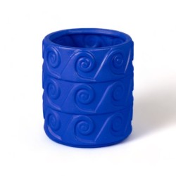 SELETTI MAGNA GRAECIA Vase ø 23,5 cm Terracotta with saucer - Onda