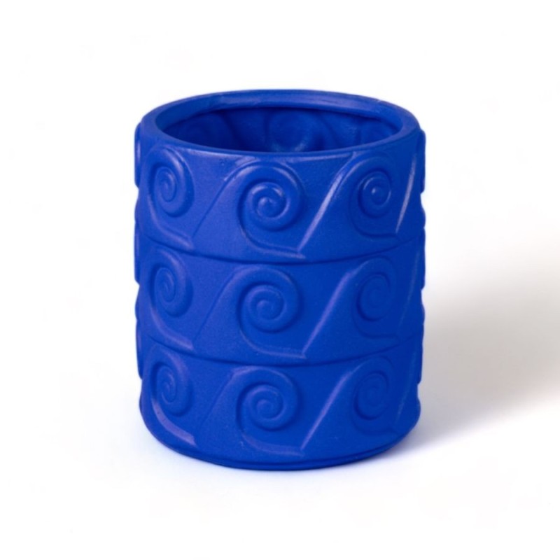 SELETTI MAGNA GRAECIA Vaas ø 23,5 cm Terracotta met schotel - Onda