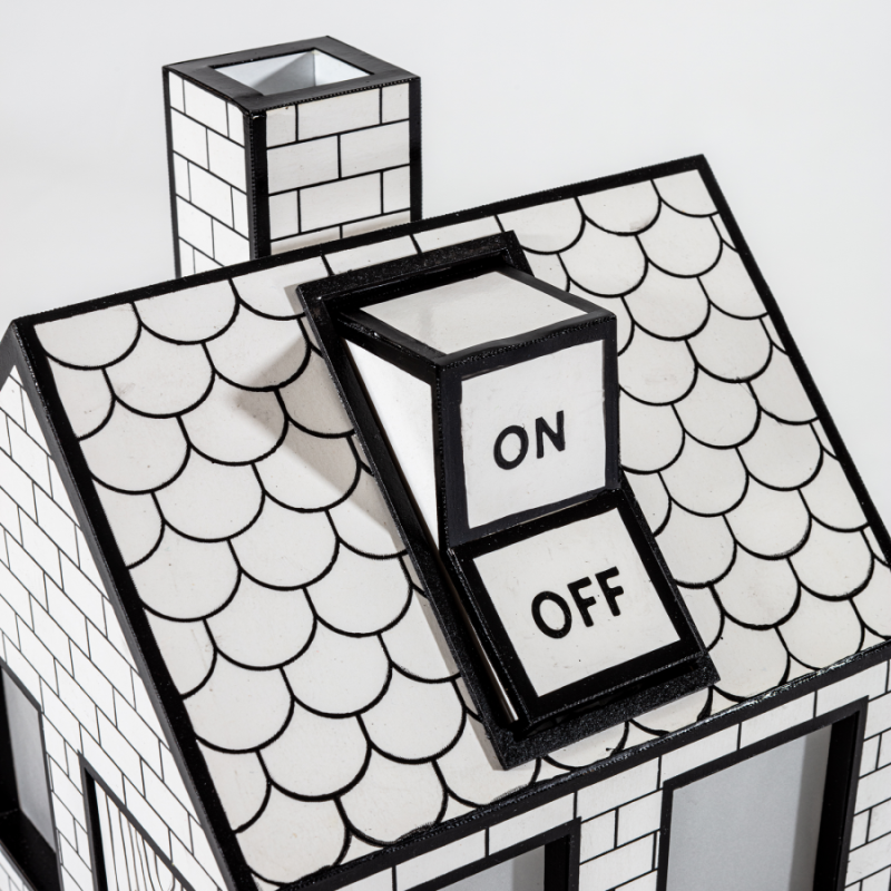 SELETTI ON-OFF Bureaulamp 16 x 16 x 25 cm
